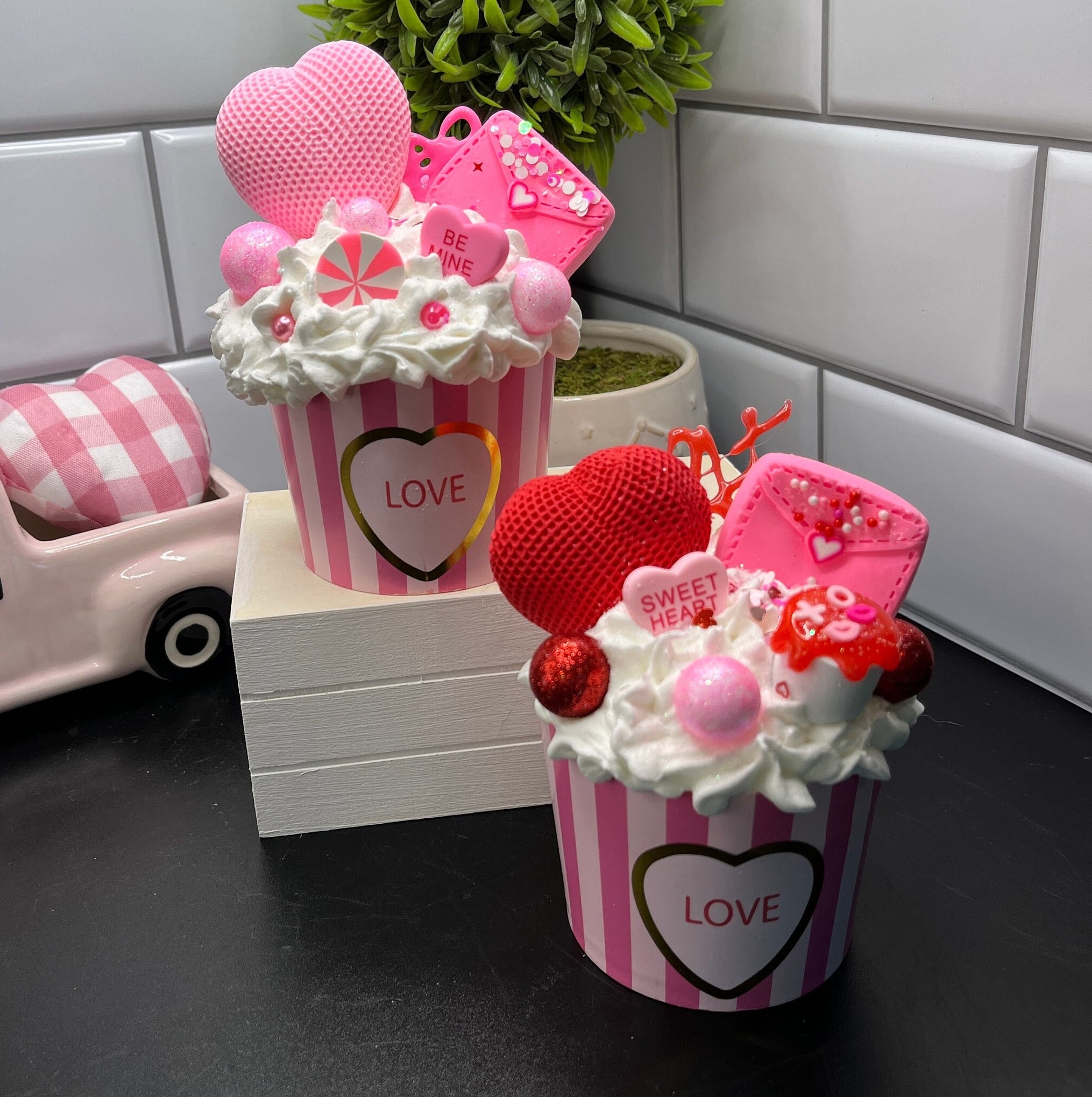 2 PC EPS Styrofoam Open Hearts - 12 Inch White Polystyrene Craft Forms