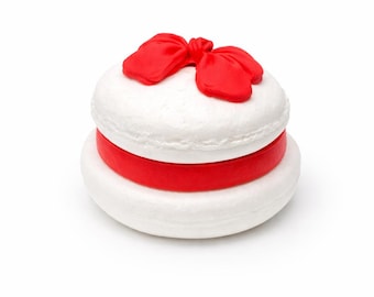 Faux Christmas Macaroon Cookie | Candy Cane Peppermint Decor