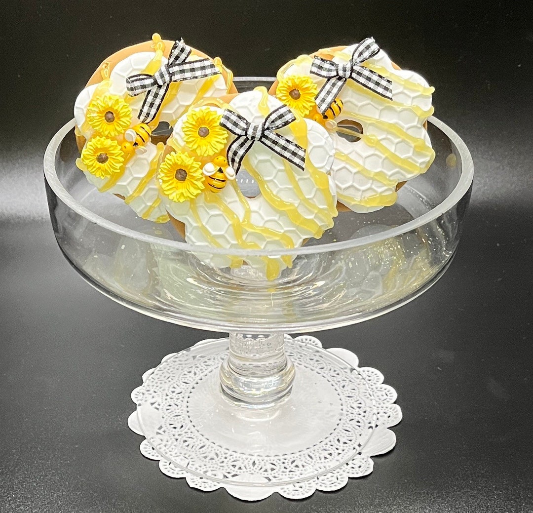 Bumblebee Kitchen Decor | Faux Donut | Beehive Decor | Honey Drizzled ...