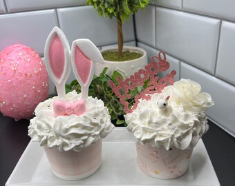 Faux Easter/Spring Cupcake