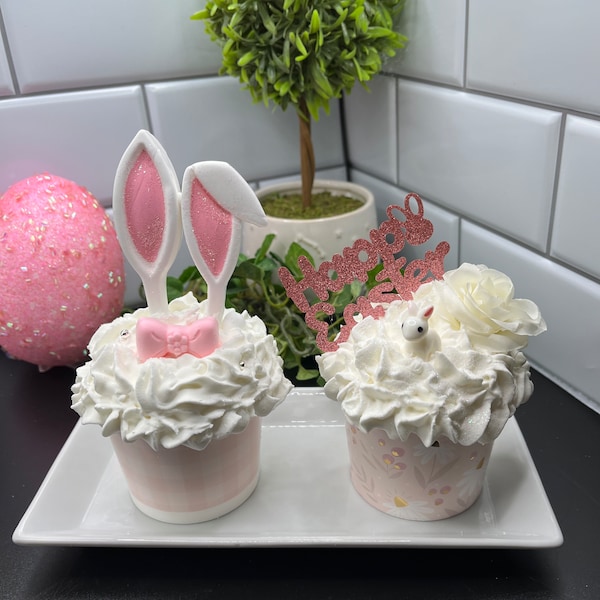 Faux Easter/Spring Cupcake