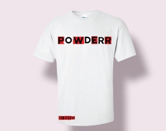 White & Red Powderr Tee