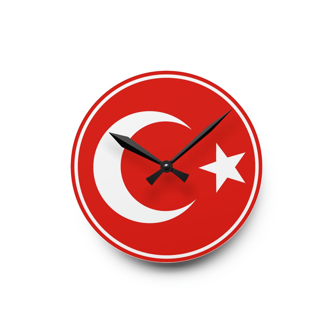 Turkiye Wall Clock Turkish Turkey Wall Decor Turkish Gifts Etsy