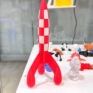 Tintin Rocket – Vintage 3D Replica (15 cm)