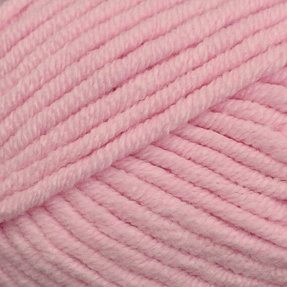 Laine Cuddle Super Chunky Chenille Utopia Crafts - 2x100g, Douce Et Lavable, Rose Bébé