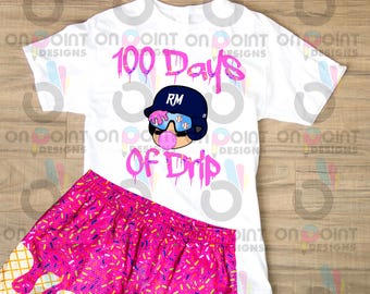 100 Days of Drip RM13 Exclusive Baseball Drip Sublimation Design DTF
