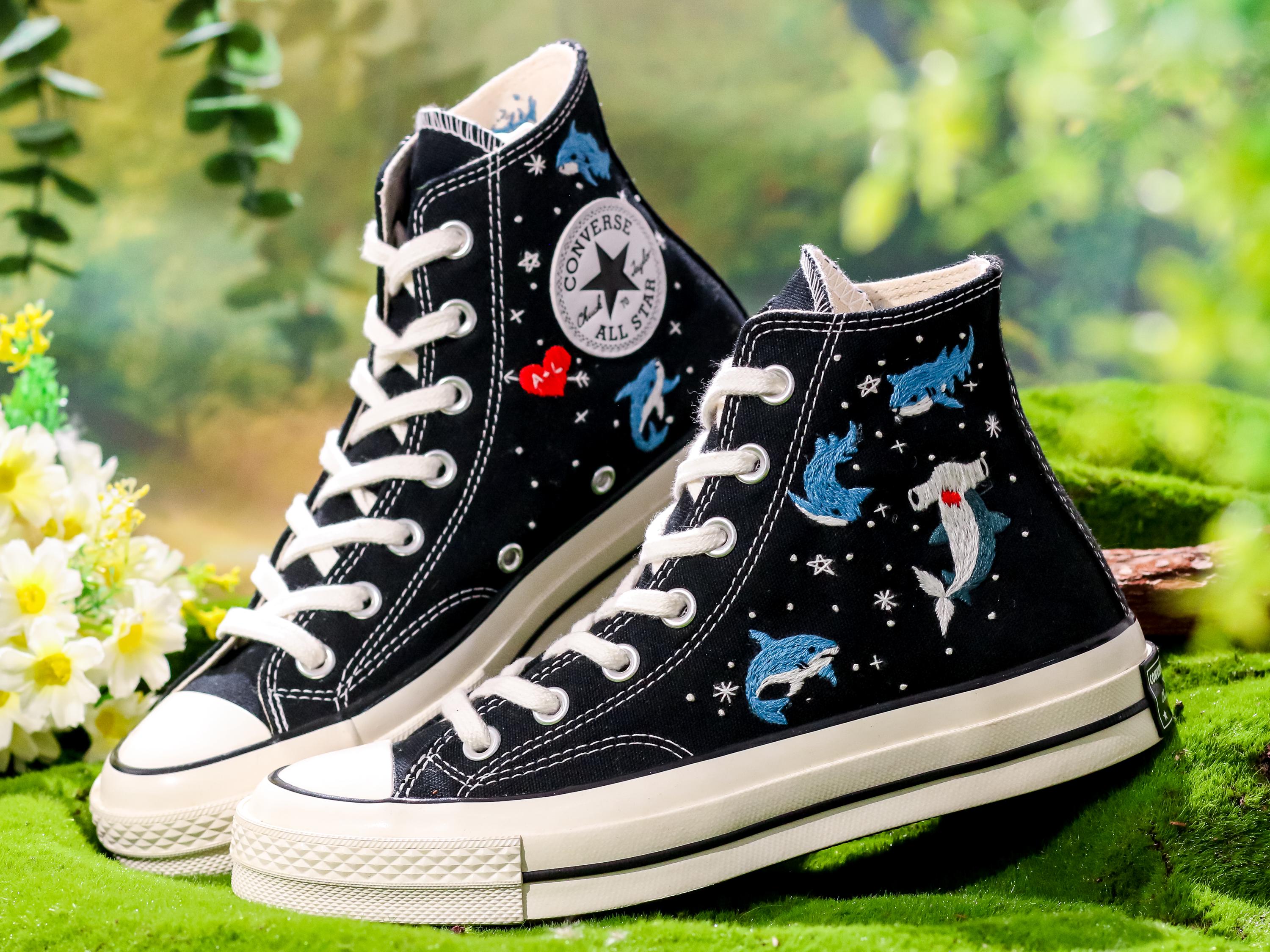 Custom Converse Unicorn Converse Black Converse Notebook Print