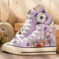 Rep Taylor Embroidered Custom Converse,Hand Embroidery Music Converse, Chuck Taylor 1989 Pop Music Singer Album, Personalised Fanmade Shoes product logo