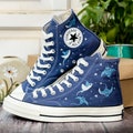 Custom Embroidered Converse High Tops, Custom Converse Chuck Taylor 1970s Manta Ray Embroidered, Ocean Embroidered Shoes Custom, Ocean Gifts product logo