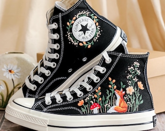 Scarpe cinesi vintage ricamate a mano con suola in pelle fatta a mano e ricamo a forma di pesce Etsy Italia