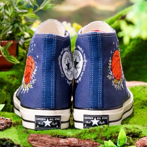 Custom Embroidered Converse, Basketball Embroidered Shoes, Converse Embroidery Sport, Basketball Player Gifts, Anniversary Gifts
