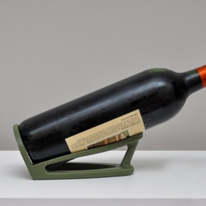 Bottle Holder Stand Wine Alcohol Oil Vinegar Water Bottle Soda Multi Use Minimalist Mid Century Modern Decor Gift, Party, Shower Wine Fridge