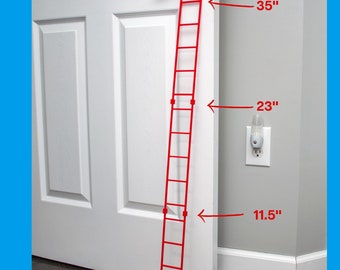 Christmas Ladder for Toy Elf, 3-Piece, Holiday Decor Prop
