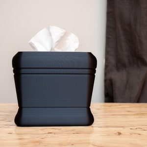 Tissue Box Cover Classic Tissue Cover Holder Square Box Cover Tissues Box Square Geometric Minimalist Organizer Cube Bath Home Decor