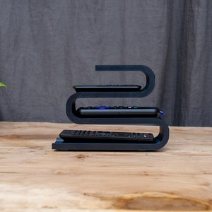 Modern 3 Tier Remote Control Holder for Table Caddy Tiered Tray Stand Minimalist Tier Design TV Remote Organizer Remote Box Slender Gifts