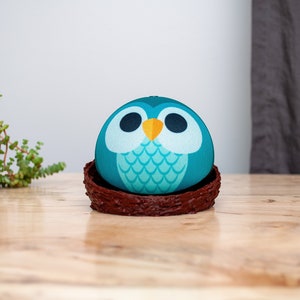 Nest Smart Home Device Stand for Kids Display for 4th 5th Gen Empty Nest Hen Robin Decor Desktop Tabletop Christmas Gift Echo Tech Gifts