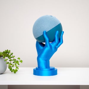 Hand Smart Home Device Holder Stand Display for 4th 5th Gen or Premium Sound Desktop Tabletop Gift Tech Gifts Unique Echo Stand