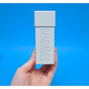 Bandage Storage with Lid Ointment Storage Bandage Box Jar 2 Slots First Aid Travel Containers Travel Cases Bathroom Storage Vanity Container
