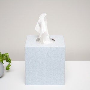 5&quot; Square Tissue Box Cover Minimalist Cube Room Decor Bathroom Decor Tissue Cover Tissue Box Kitchen Geometric Bedroom Decor
