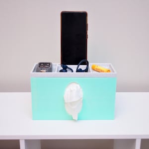 Tissue Boxes Rectangular Tissue Box Cover with Top Tray Storage Kleenex Box Cover Organizer Multifunctional Room Bathroom Decor Tissue Cover