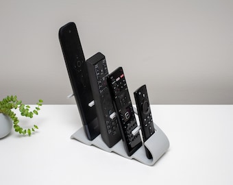 4-Slot Remote Control Holder | Minimalist Boho Style, 3D Printed PLA
