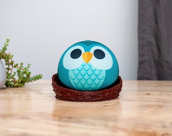 Nest Smart Home Device Stand for Kids Display for 4th 5th Gen Empty Nest Hen Robin Decor Desktop Tabletop Christmas Gift Echo Tech Gifts