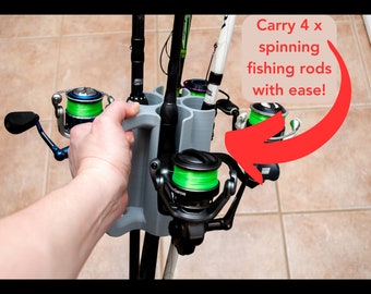 Reel Rack. Custom Fishing Reel Organizer. Spinning Fishing Reel Holder. CNC  Cut, Hand Assembled. 100% Made in USA 