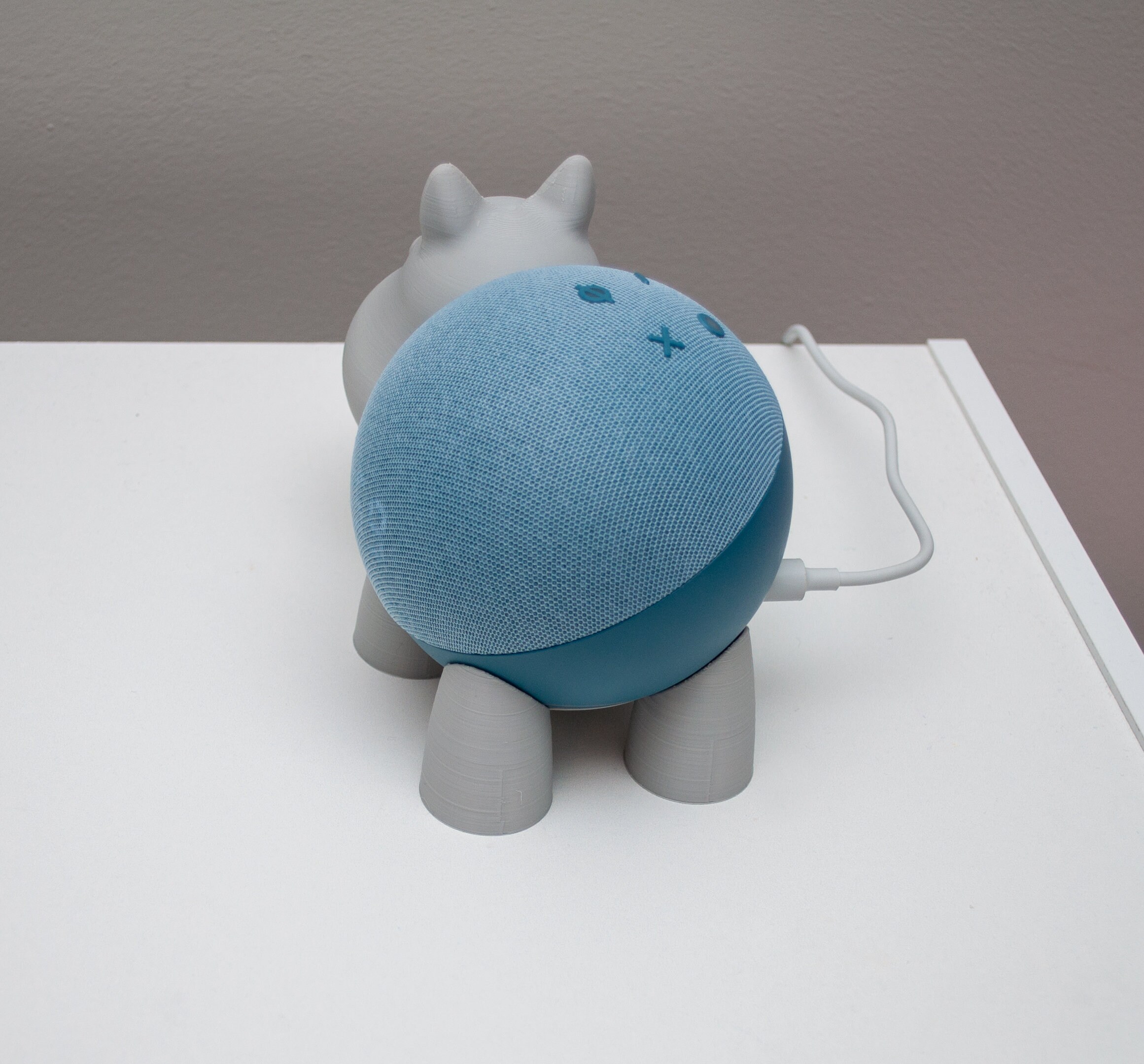 Hippo Smart Device Stand: 3D Printed Smart Home Decor - Etsy