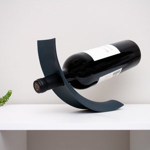 Floating Curved Wine Bottle Stand Anti-Gravity Bottle Holder Balancing Stand Zero Gravity Stand Unusual & Unique Uncommon image 5