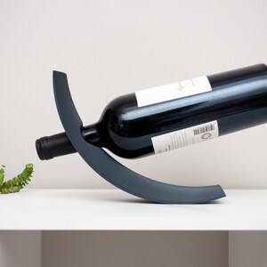 Floating Curved Wine Bottle Stand Anti-Gravity Bottle Holder Balancing Stand Zero Gravity Stand Unusual & Unique Uncommon image 3