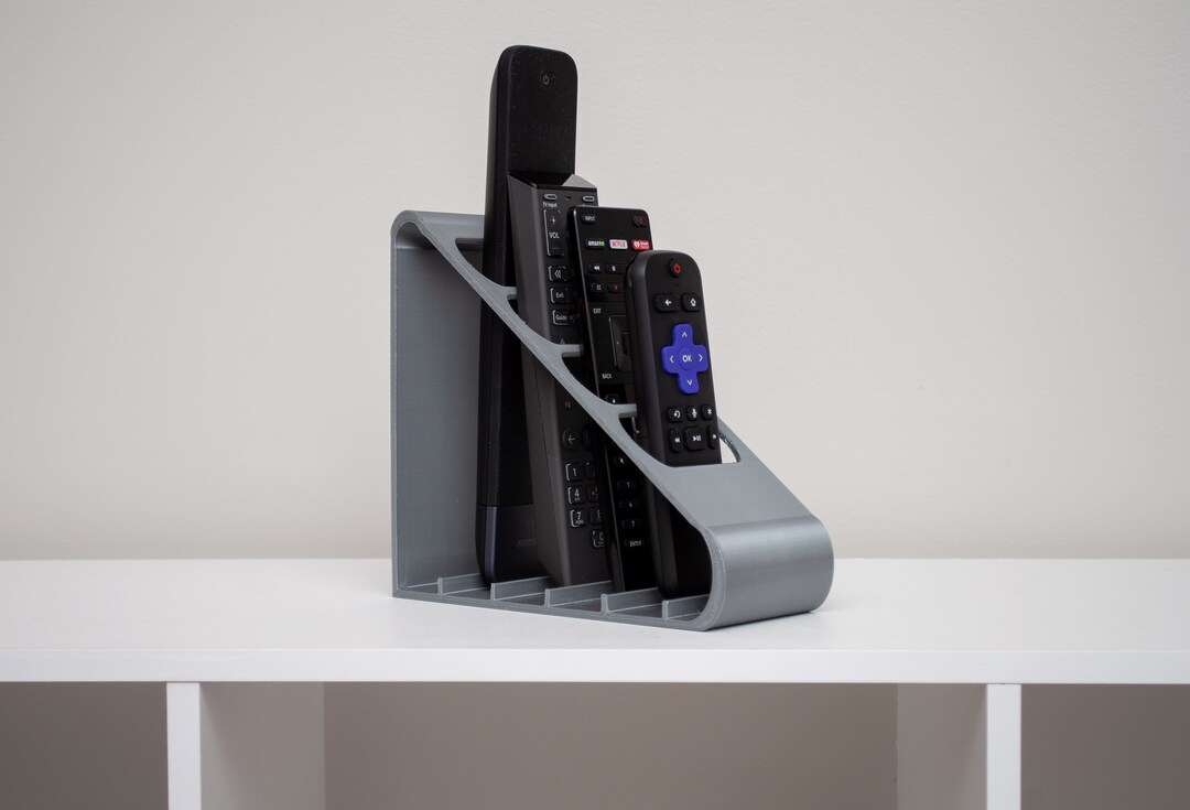 4 Pocket Remote Control Holder Caddy Scandinavian Minimalist Boho