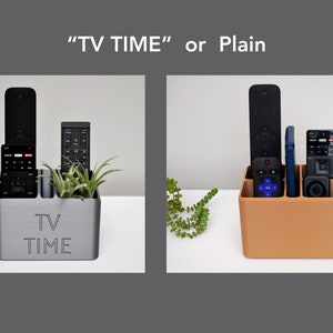 5 Pocket Remotes & Cell Phone Caddy &quot;TV Time&quot; Remote Control Holder Bedside Organizer TV Remote Remote Box Gifts for Dad