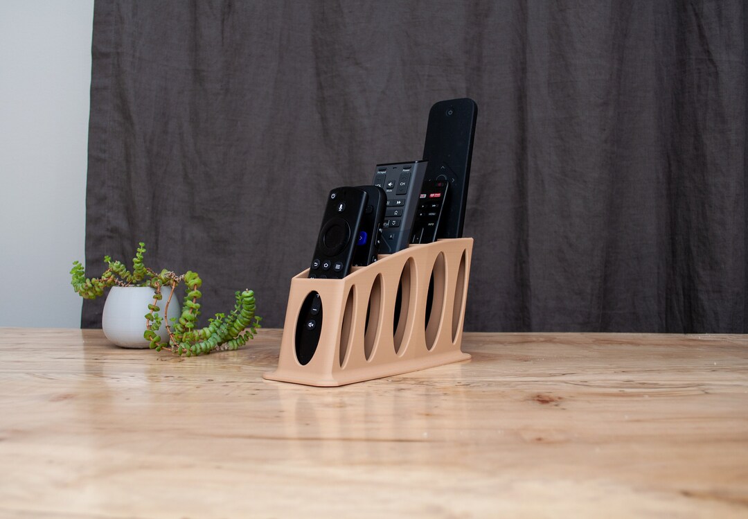 5 Pocket Multi Size SLIM Remote Control Holder Caddy Scandinavian Boho