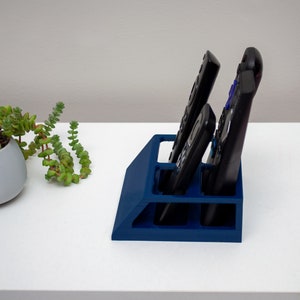 4 Pocket SLIM Remote Control Holder Caddy Scandinavian Minimalist Boho Design TV Remote Organizer Remote Box Slender Gifts for Dad Modern