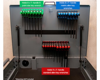 T Handle Holder: Space Saving Key Wrench Magnetic Organizer