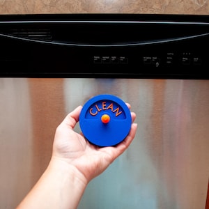 Dishwasher Magnet "Clean Dirty" with Turn Knob Bild 2