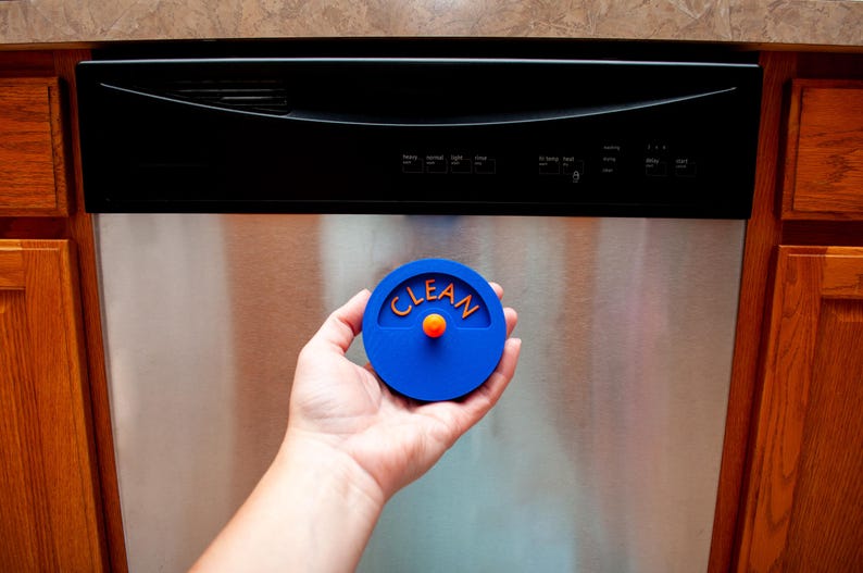 Dishwasher Magnet "Clean Dirty" with Turn Knob Bild 2