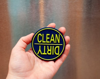 Dishwasher "Clean Dirty" Magnet, Kitchen Gadget