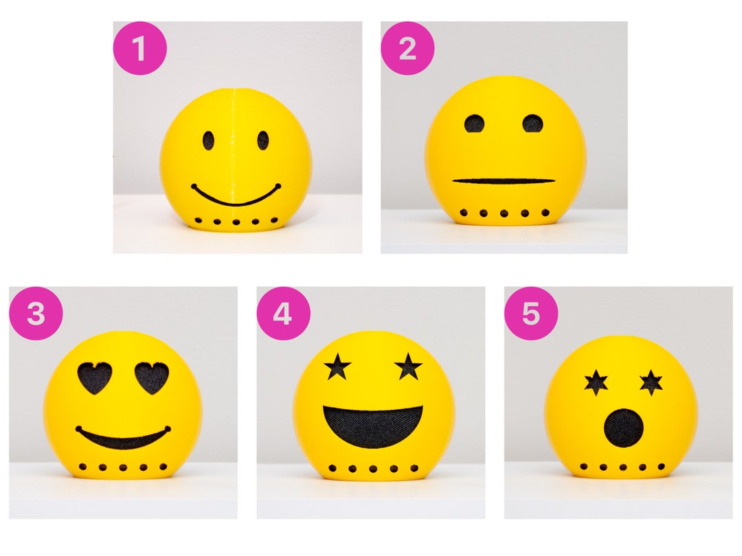 Alexa Emoji Face Echo Dot 4th/5th Gen Holder Stand Round Happy Face ...