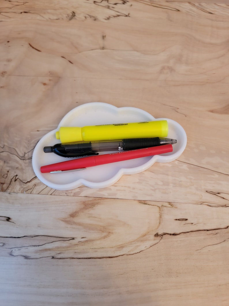 Cloud Tray: 6.5" Desk Organizer, Key Holder, Makeup Tray image 6