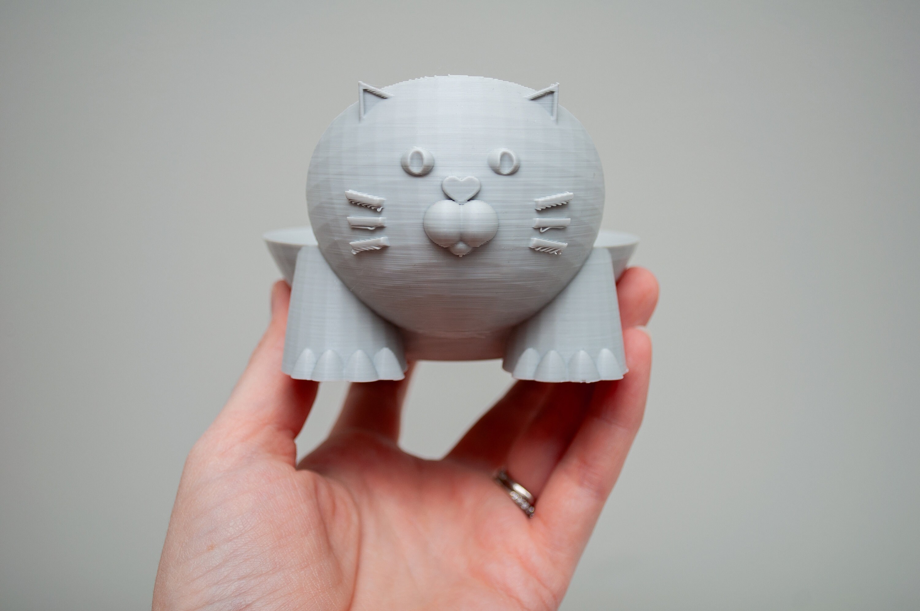 Support Chat Pour Echo Dot Génération 4 & 5 - Support Adorable Gris, Fixe, Neuf Pomash