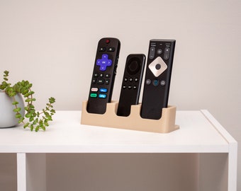 3 Pocket Small Remote Control Holder Caddy TV Remote Organizer Remote Box Gifts for Dad Remote Holder Firestick Roku Remote Holder Remotes