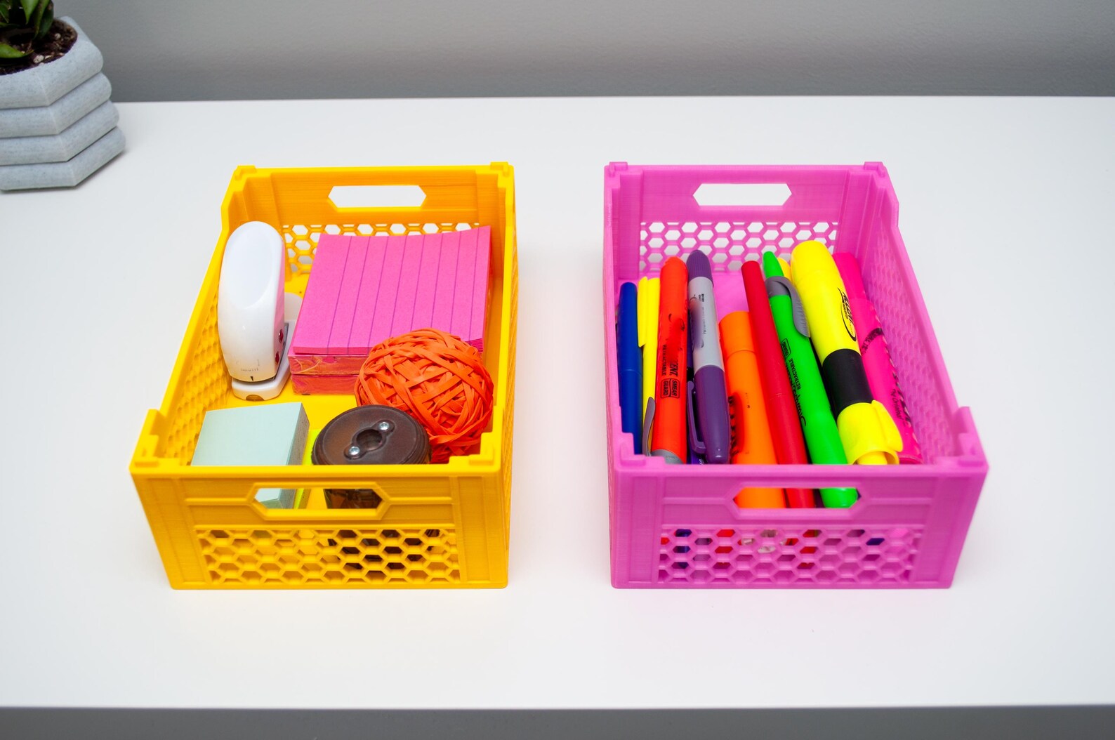 Stackable Bins – Desktop Organizer, Available in 48 Colors, 3D Printed ...
