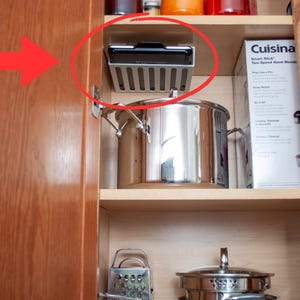 Space Saving Under Cabinet Shelf Organizer Pantry Cabinet Tray Kitchen Scale Mail Weighing Scale Holder Storage Cabinet Organized Under Desk