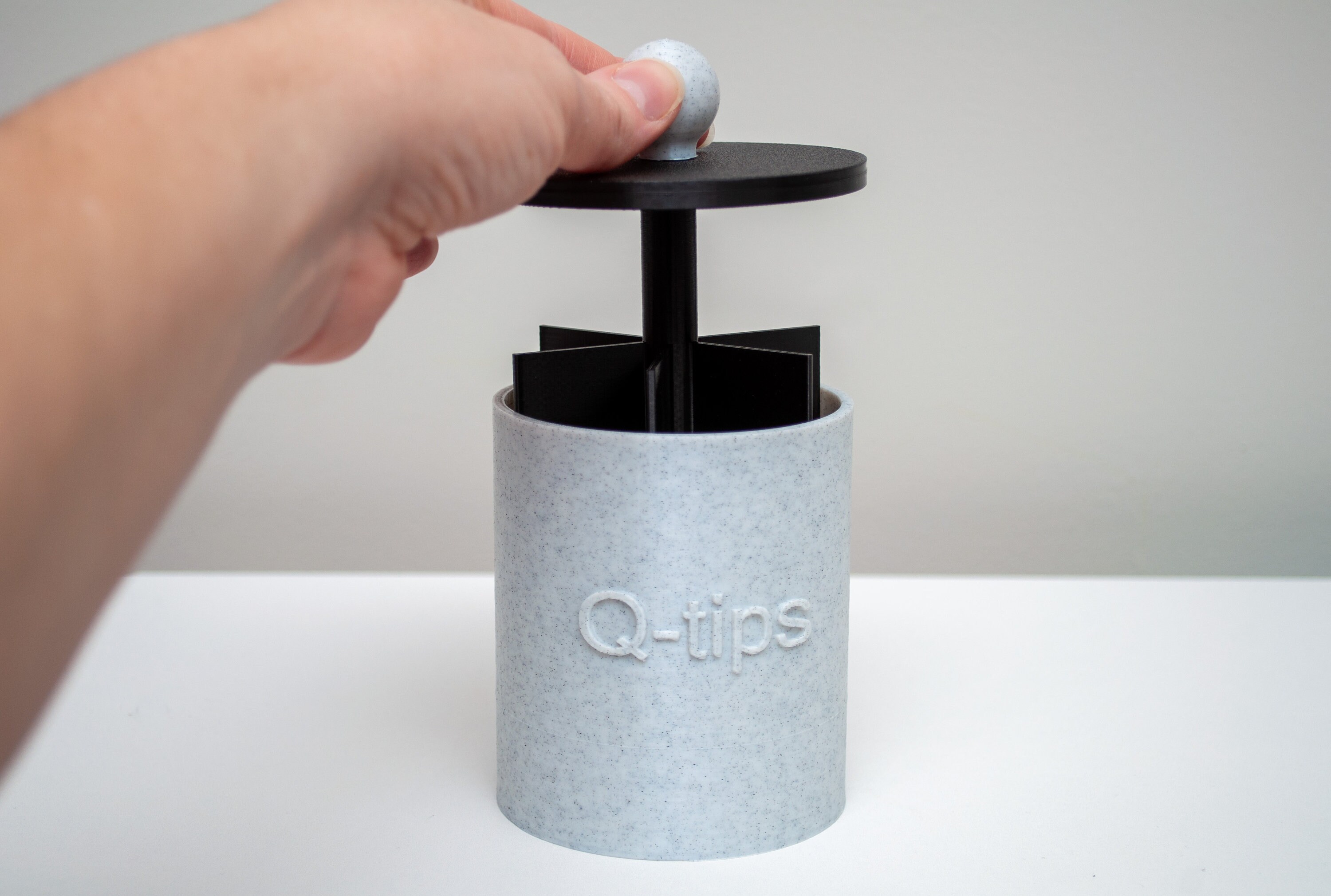 FTOF ftof glass jars bathroom storage organizer cute qtip dispenser holder  vanity canister jar glass with lid