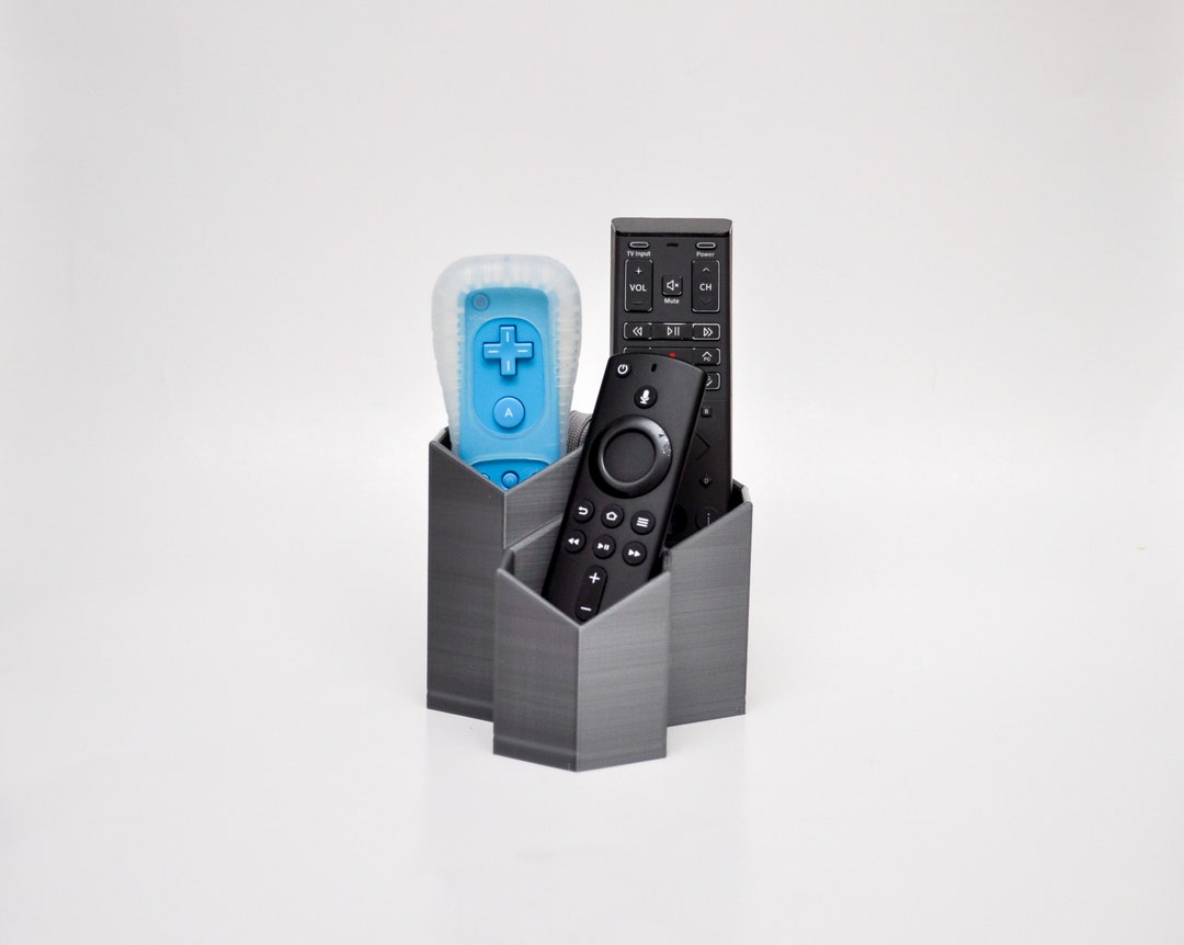 3 Pocket Remote Control or Eye Glasses Holder Caddy TV Remote Organizer