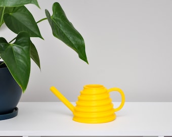 Beehive Watering Can | Gooseneck Spout for Precise Watering | Holds 1.3 Cups (10.7 oz) | Bees Honeycomb | Watering Pot Indoor Plants | Decor