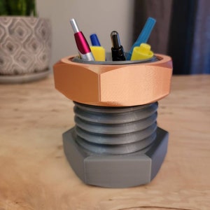 Nut & Bolt Container | Desk Organizer | Garage Organizer | Workbench Storage | Car Guy | Storage Container | Fidget Toy