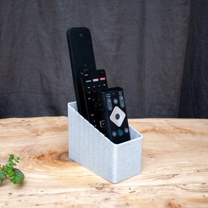 3 Pocket Adjustable Remote Control Holder Caddy Gift for Fathers Day TV Remote Organizer Remote Box Gifts for Dad Scandinavian Minimalist