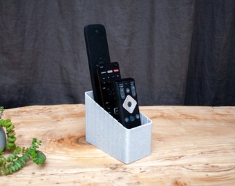 Adjustable 3 Pocket Remote Control Holder: Scandinavian Minimalist Design